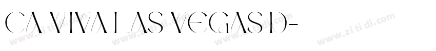 CA Viva Las Vegas D字体转换